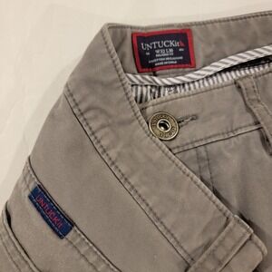 UNTUCKit Pants‎ Mens 32x30 Gray Don Santiago Straight Fit 5-Pocket Chino